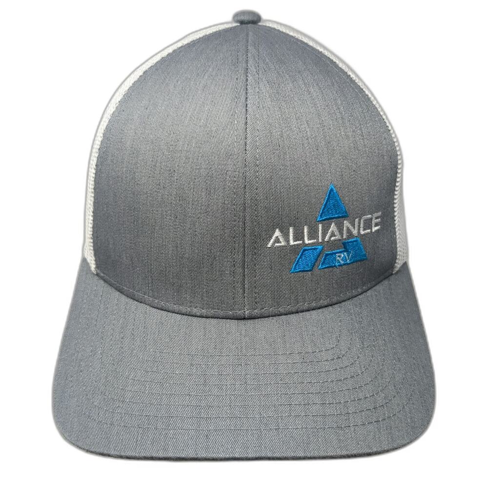 Cap America Trucker Hat Gray One Size Alliance RV Embroidered Mesh Snapback
